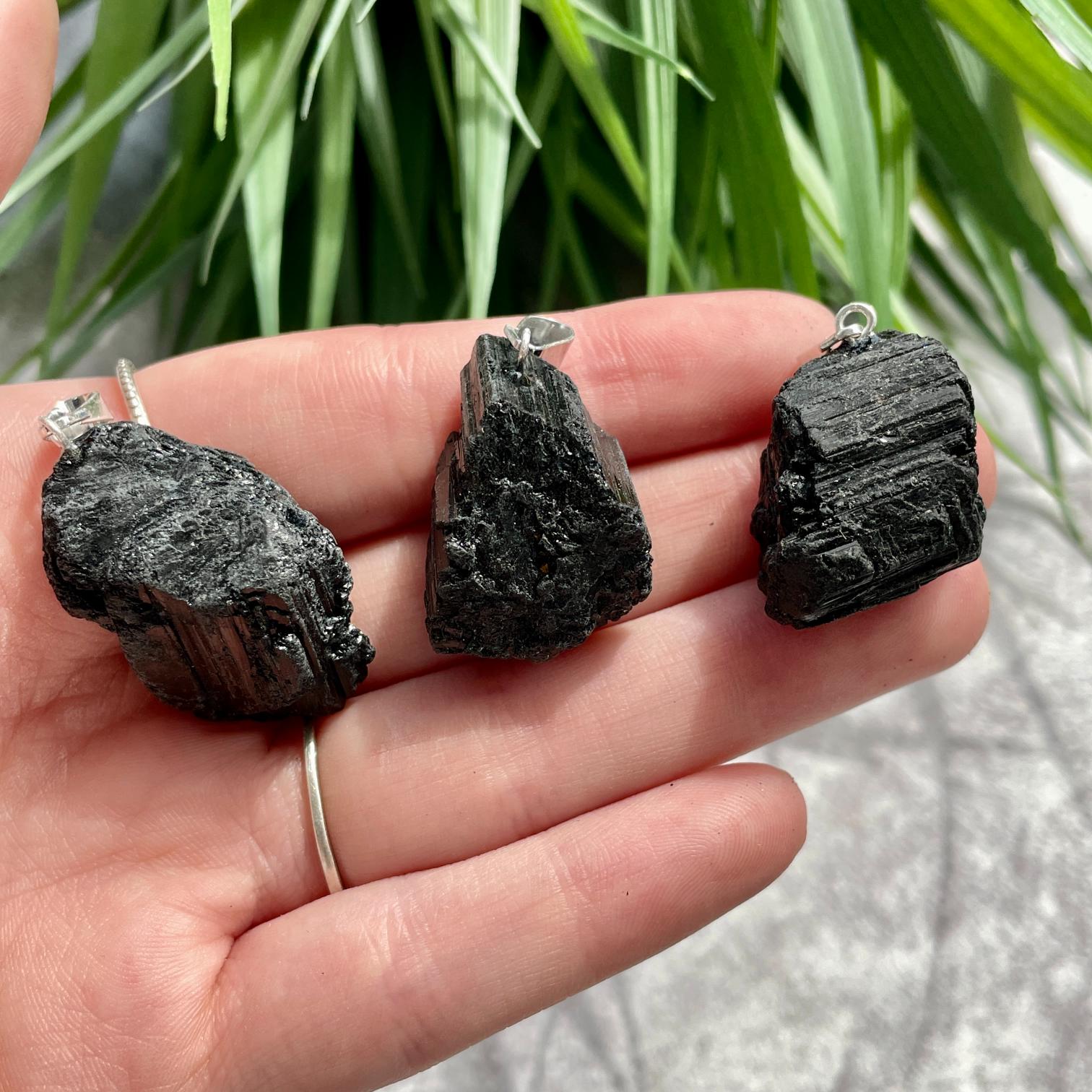 Rough Mini Pendant - Black Tourmaline Rough Mini Pendant - Black Tourmaline